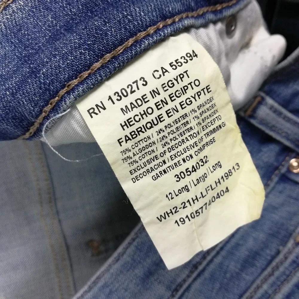 Lee Womens Jeans Straight Leg Relaxed Fit Blue‎ Denim Mid Light Wash Long 12L